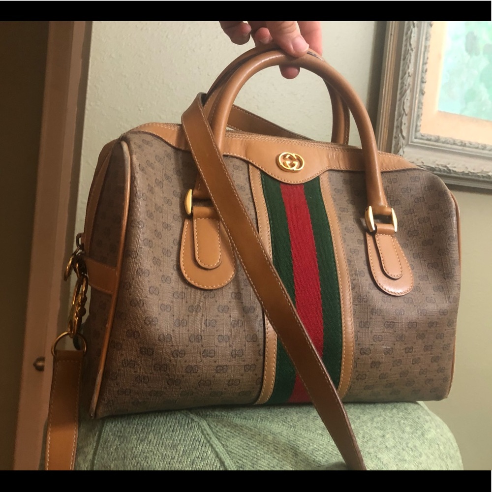 Gucci Boston Shelly Satchel